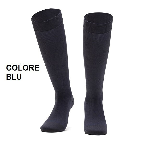 Offerta 3 paia | Calze Elastiche Uomo a Compressione Graduata Classe 1 - Gambaletto Contenitivo Uomo Cotone Microfibra Compressione Certificata mmHg 18