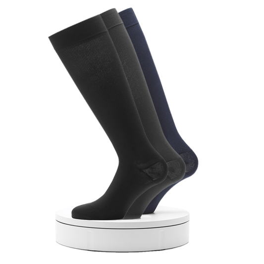 Calze Elastiche Uomo a Compressione Graduata Classe 1 - Gambaletto Contenitivo Uomo Cotone Microfibra Compressione Certificata mmHg 18