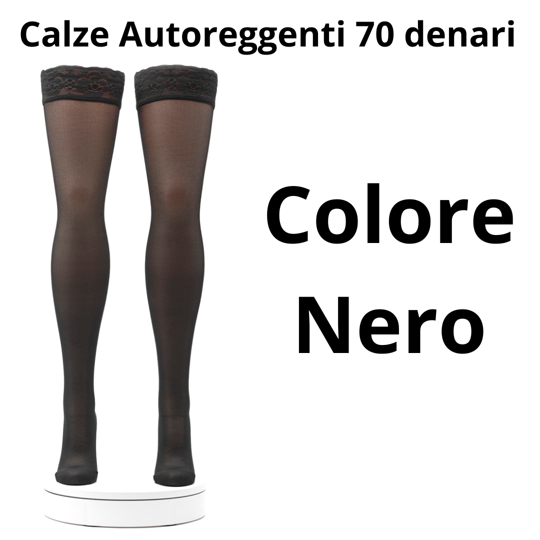 Activa® Calze Autoreggenti 70 Den | Compressione Media 11/14 mmHg