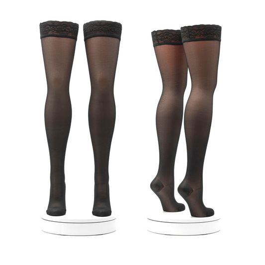 ACTIVA® Calze Autoreggenti 140 Denari Compressione Graduata Donna | 16-19 mmHg